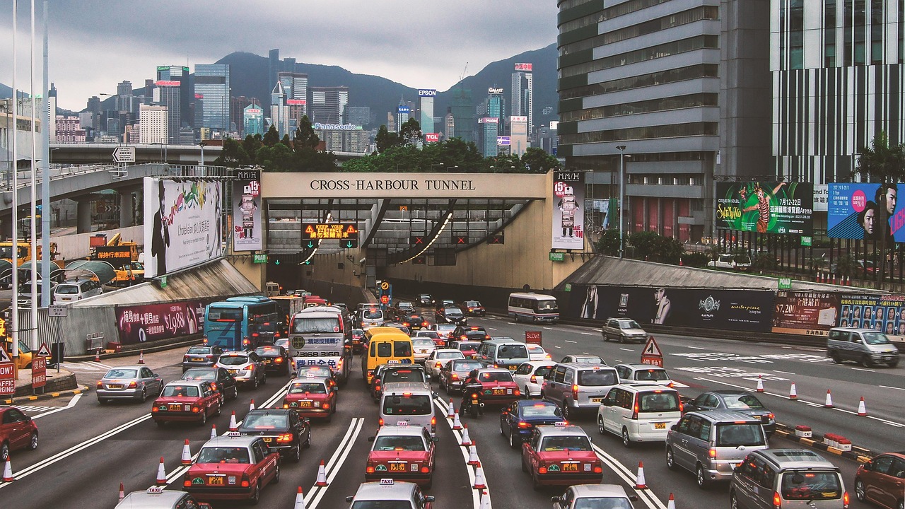 hongkong, street view, central, traffic flow, crowded, feng gao, tunnel, automotive, taxi, hung hom, hong kong cross-harbour tunnel, cross harbour tunnel, hongkong, hongkong, hongkong, hongkong, hongkong